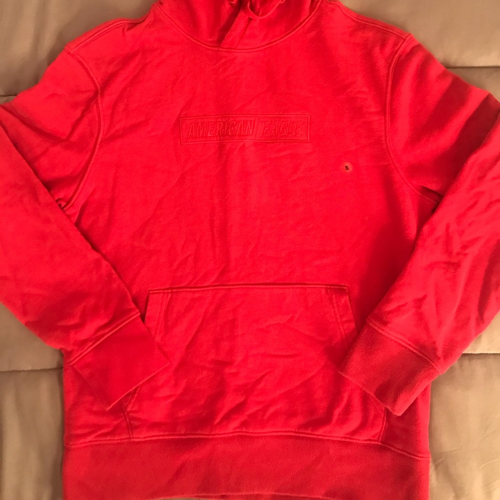 Red American eagle hoodie